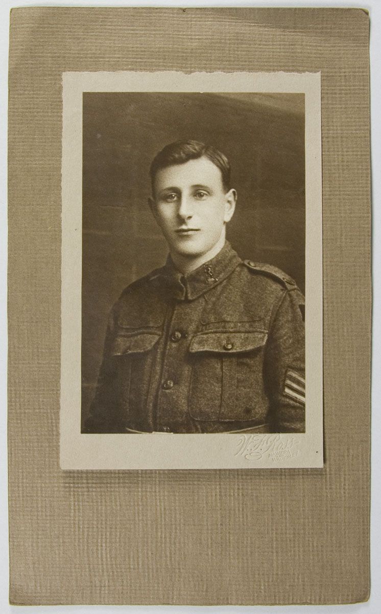 A portrait of Sergeant H.J. Laurent, V.C. 1918.